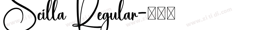 Scilla Regular字体转换